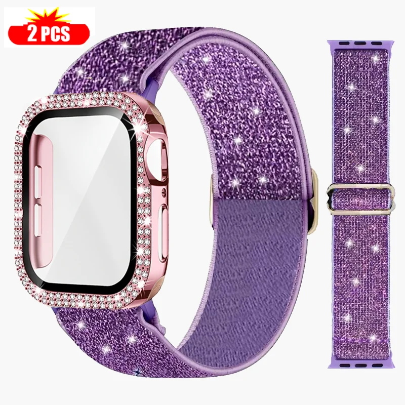 Tablet Accessories For Girls - Band+Case for Apple Watch 45mm 41mm