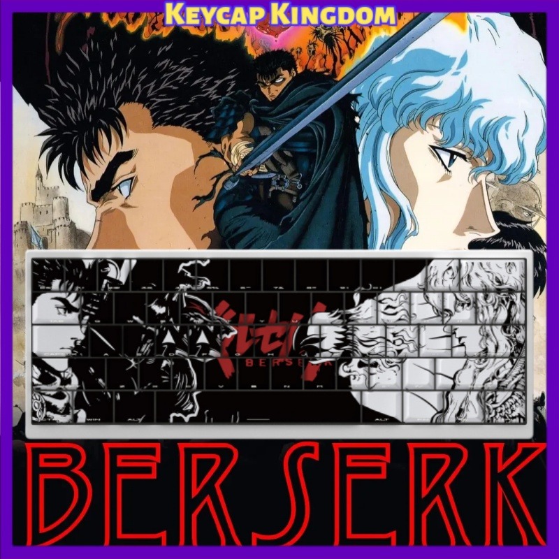 Tablet Gaming Accessories - BERSERK Theme Anime Keycap 98 Key