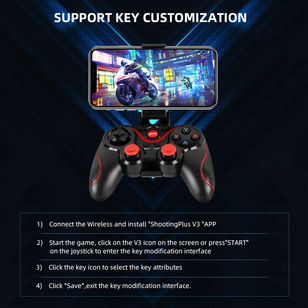 Bluetooth Không Dây Chơi Game  - đánh giá và giá Tablet Gaming Accessories