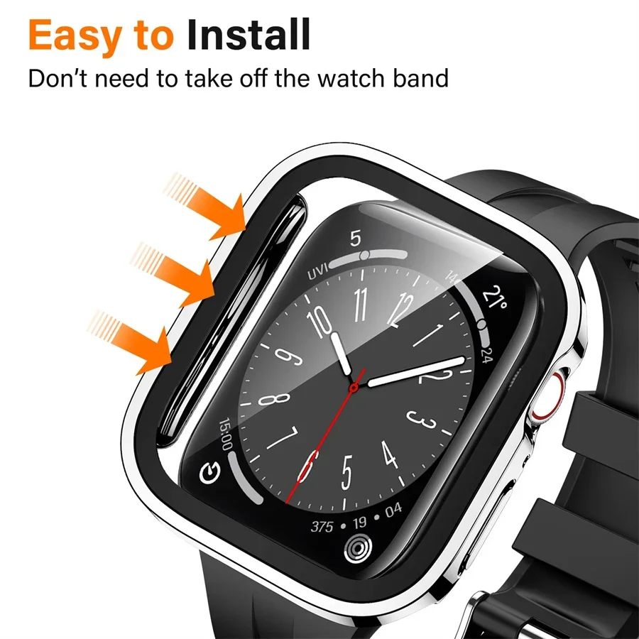 Glass+cover For Apple Watch ca - đánh giá và giá Tablet Accessories For Girls