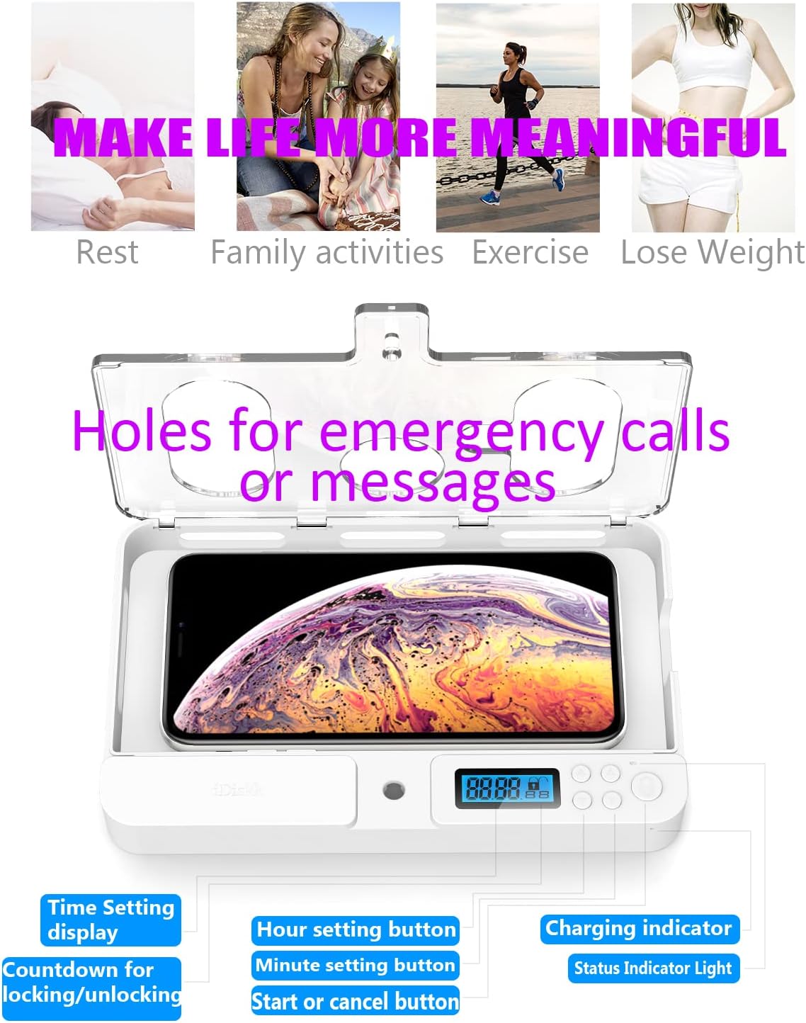 Timer Lock Box for iPad IPhone - đánh giá và giá Toddler Tablet Accessories