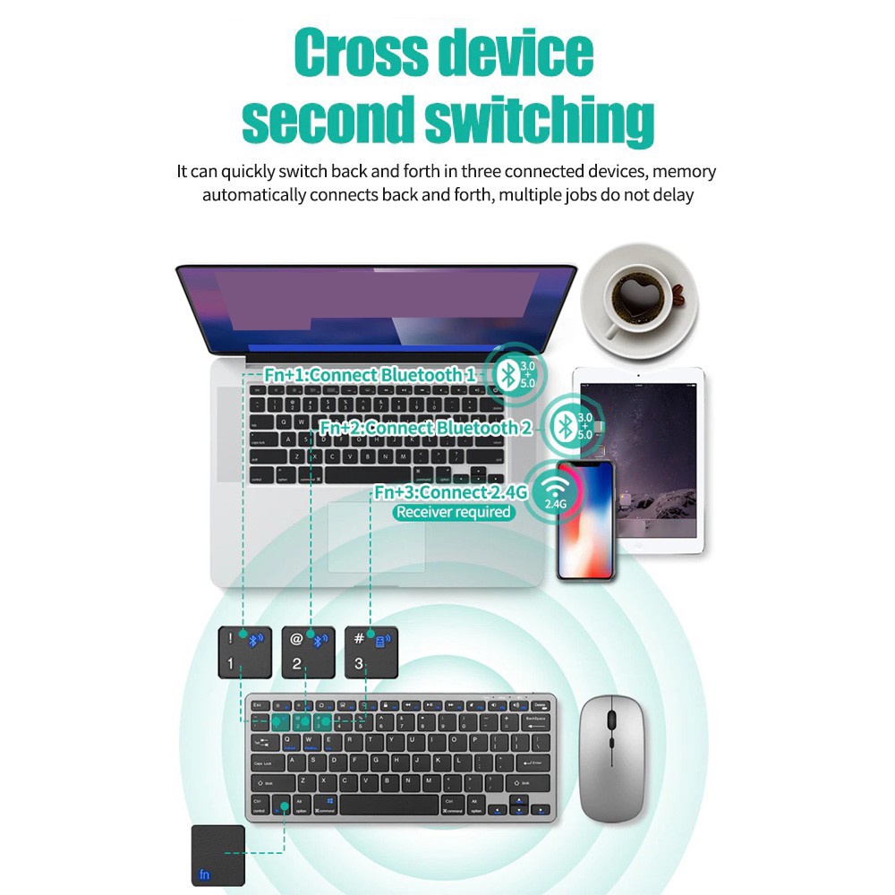 Wireless Keyboard Bluetooth 5. - đánh giá và giá Tablet Accessories Choice Store