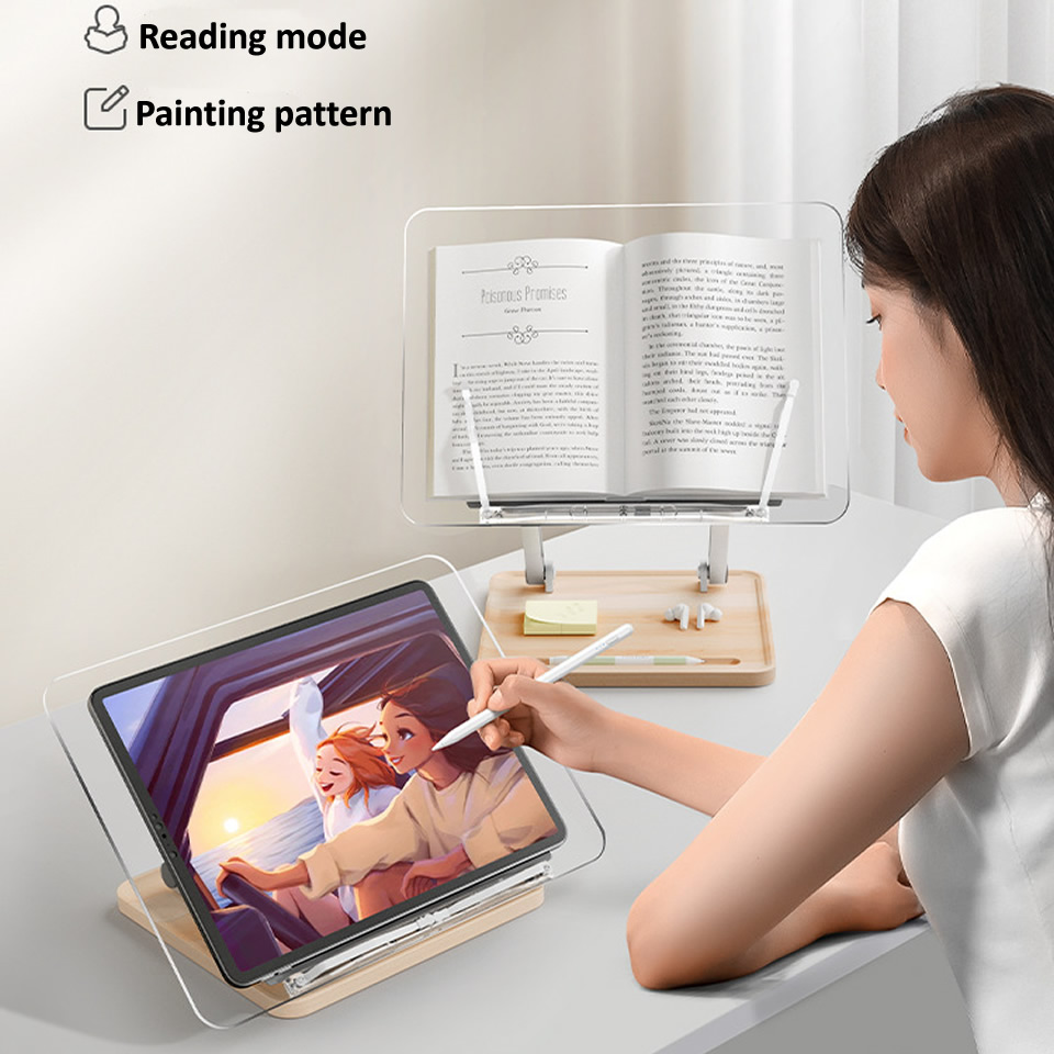 Wooden Reading Stand with Ligh - đánh giá và giá Laptop Tablet Accessories