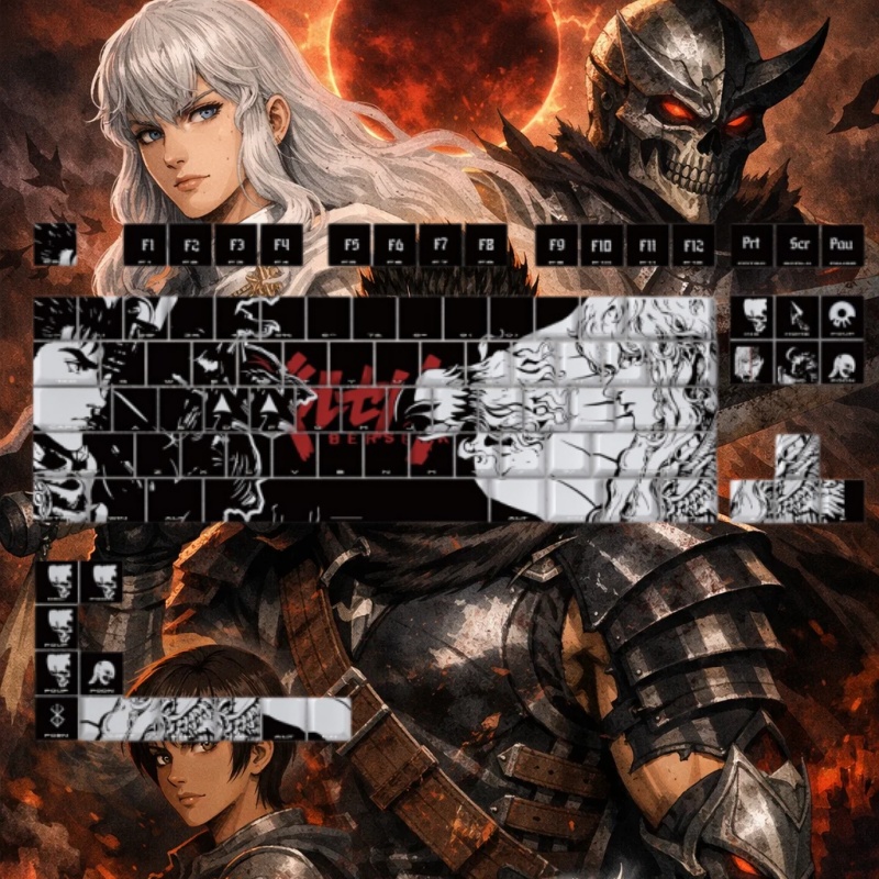 BERSERK Theme Anime Keycap 98  - đánh giá và giá Tablet Gaming Accessories