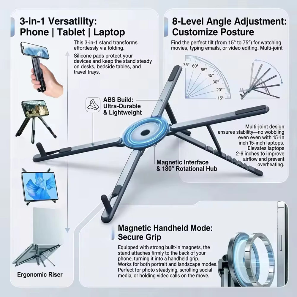 Portable Magnetic Phone Holder - đánh giá và giá Laptop Tablet Accessories